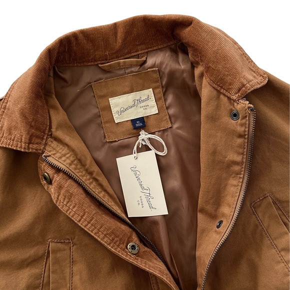 Universal Thread Women's Size XS Brown 100% Cotton Zip Utility Anorak Jacket NEW - Picture 8 of 13